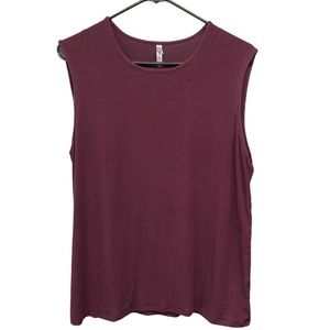 Jockey Sleeveless Top L Plum Modal cotton